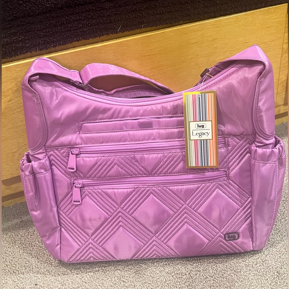 Lug Legacy Collection Camper
Crossbody Bag in Açaí Berry NWT